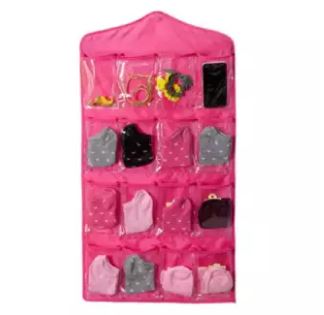 Candy Color Wardrobe Wall Mounted 16 Grid Storage Bag - AABA MALL