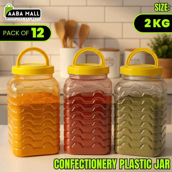 confectionery jar, 2kg jar, plastic container, airtight jar, food storage jar, kitchen organizer, BPA free jar, transparent jar, candy jar