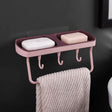 Portable Wall Mounted Soap Storage Rack with Sponge Holder