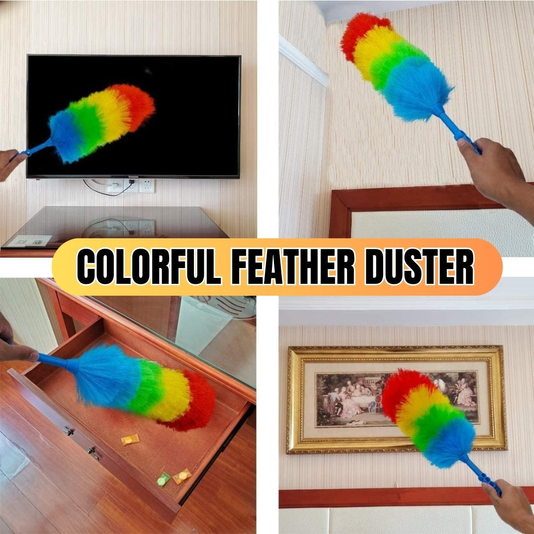 Microfiber Cleaning Soft Feather Duster Brush for Cleaning Furniture, Calligraphy, TV Screen, Computer, Laptop etc
