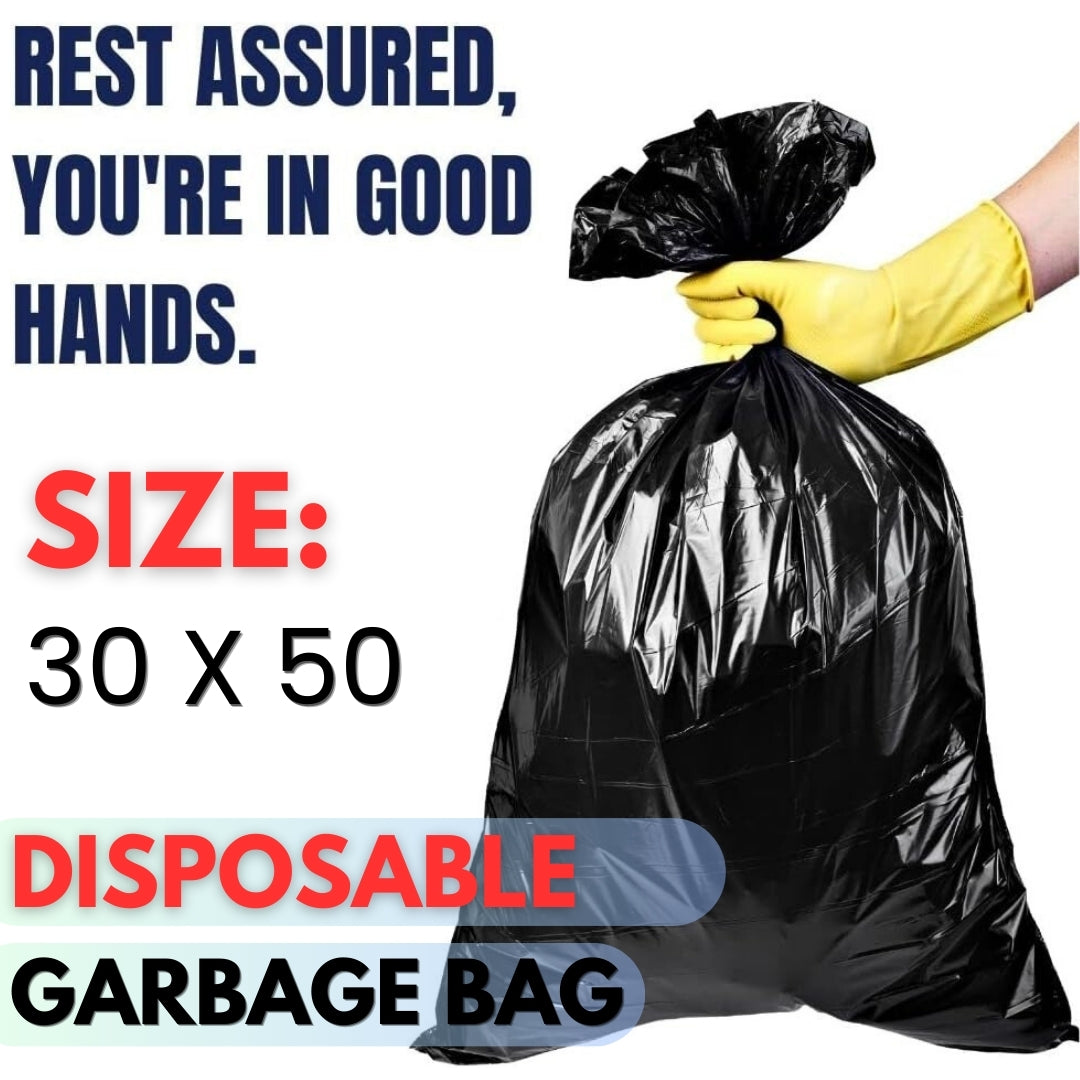6 pcs Garbage Bags - (30 inch X 50 inch) - AABA MALL