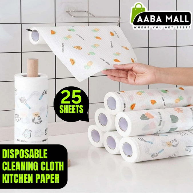 Disposable Double-Use Cleaning Cloths | Kitchen Paper Towels for Efficient Cleaning - AABA MALL