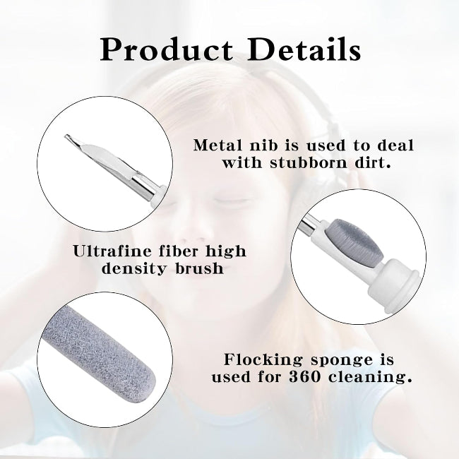 AirPods charging case cleaner with sponge tip