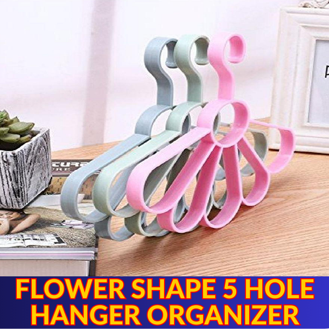 Flower Scarf Belt Hanger Multi-function Plastic Scarf Hanger
