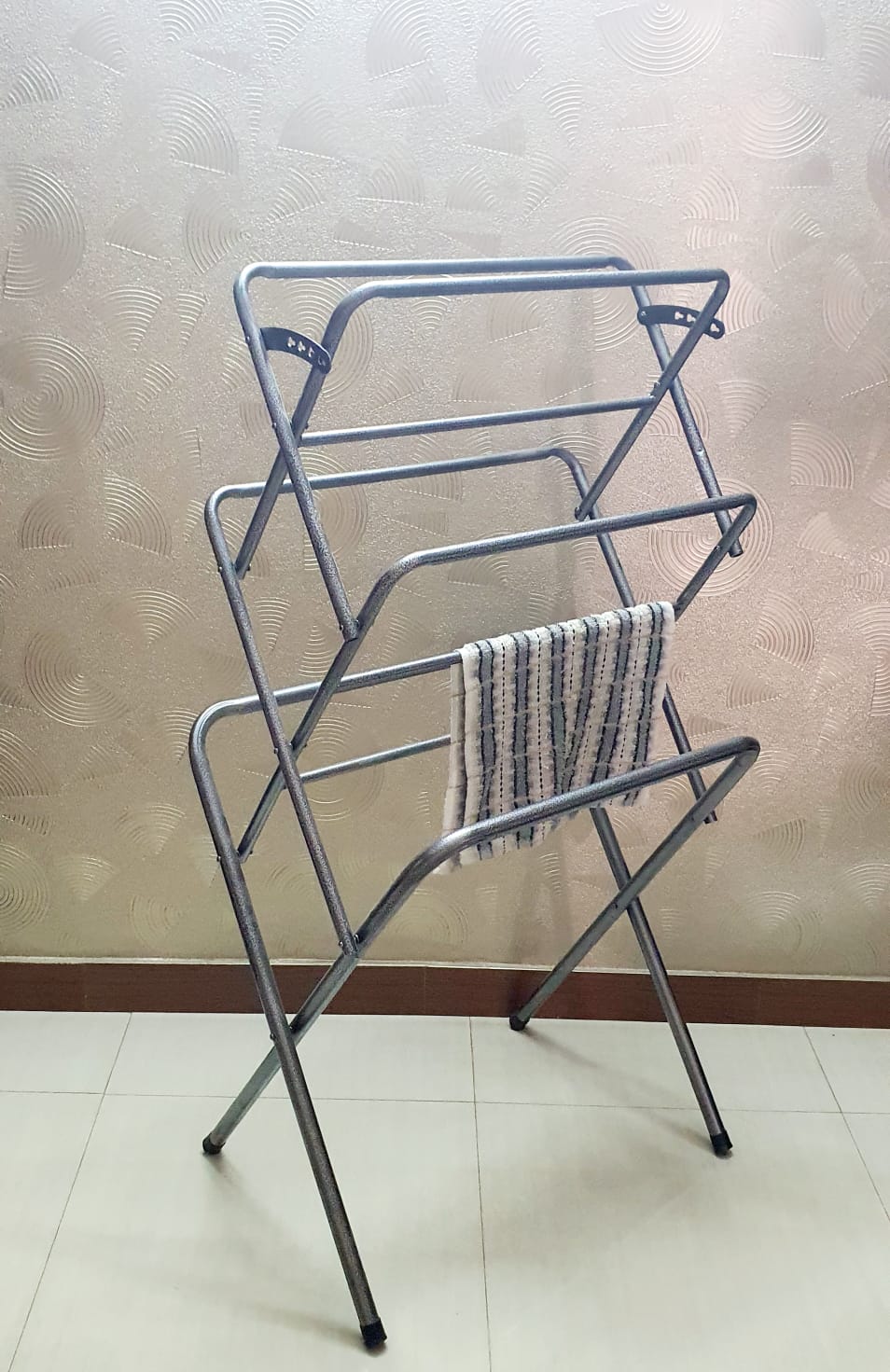 Rust-Proof Foldable Cloth Hanging & Drying Stand Rack