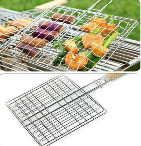 Stainless Steel Folding Grill-Food Grade Grill Basket