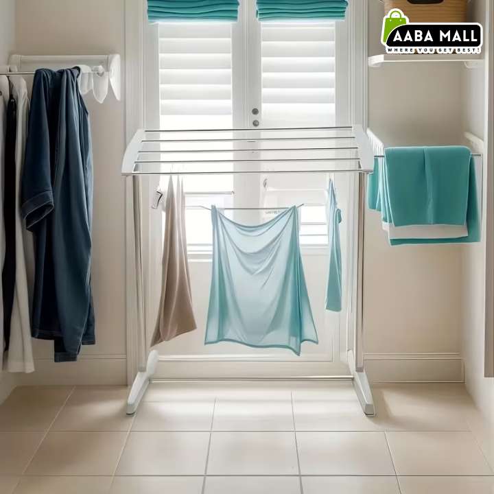 Clothes Drying Rack – Freestanding, Space-Saving Indoor & Outdoor Laundry Organizer for Towels, Socks & Quilts