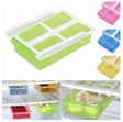 Fridge Storage Trays, Rack, Shelf, Drawer, Holder- Multipurpose, Plastic Tray, Space Saving, Slider Tra