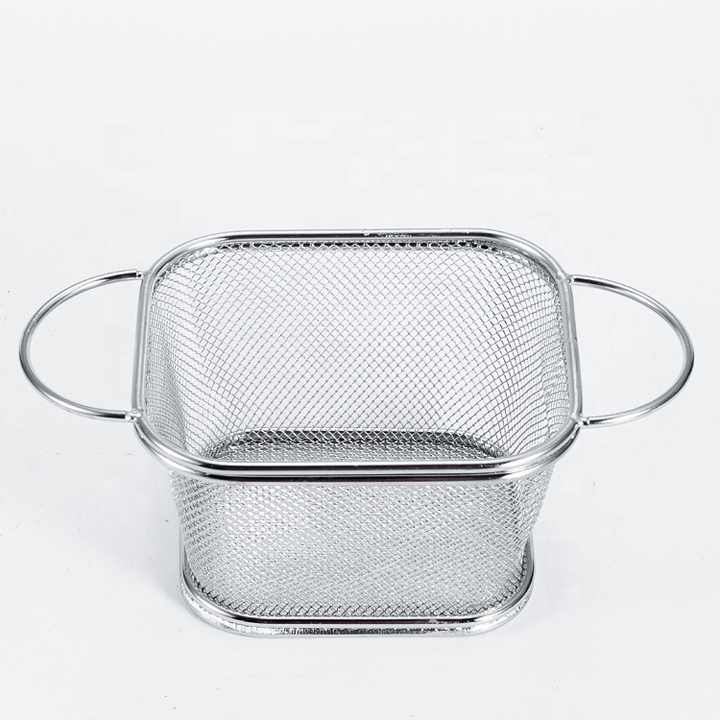 Stainless Steel Fry Basket β Deep Fryer Strainer Net for Roasting, Steaming, Straining & Rinsing β Durable Cooking Basket for Home & Commercial Use