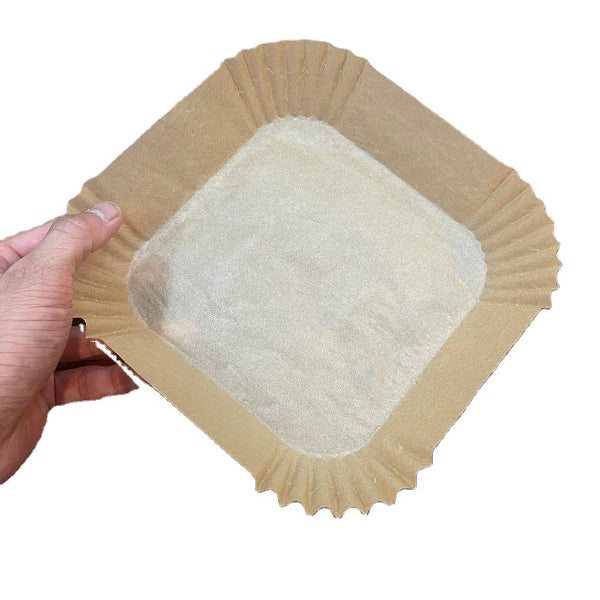 50 Pcs Non-Stick Disposable Air Fryer Paper Liners β Heat Resistant Square & Rectangle Oilproof Parchment Sheets for Air Fryer