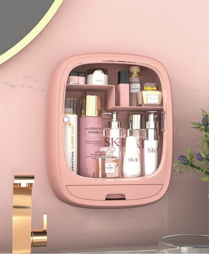 Cosmetic Storage Makeup Organizer for Bathroom Livingroom Wall Boxes, Hanging Beauty Storage Cases,