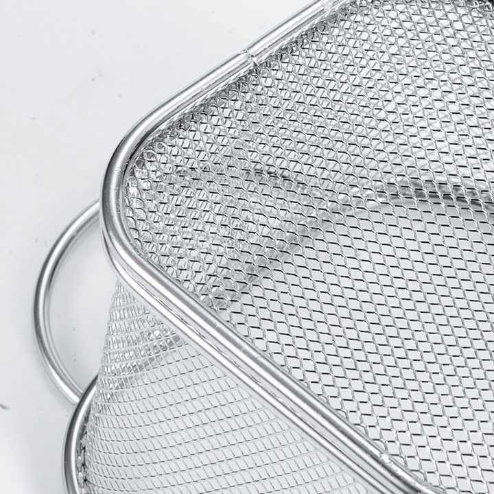 Stainless Steel Fry Basket β Deep Fryer Strainer Net for Roasting, Steaming, Straining & Rinsing β Durable Cooking Basket for Home & Commercial Use