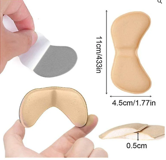 HEEL INSOLE- Self Adhesive Comfortable Foam Pad for all those shoes that irritate at the back of the foot