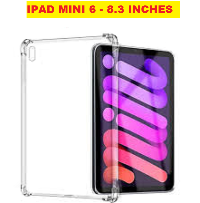 iPad Mini 6 (6th Gen) - 8.3 inch ANTI SHOCK CLEAR TRANSPARENT BACK CASE