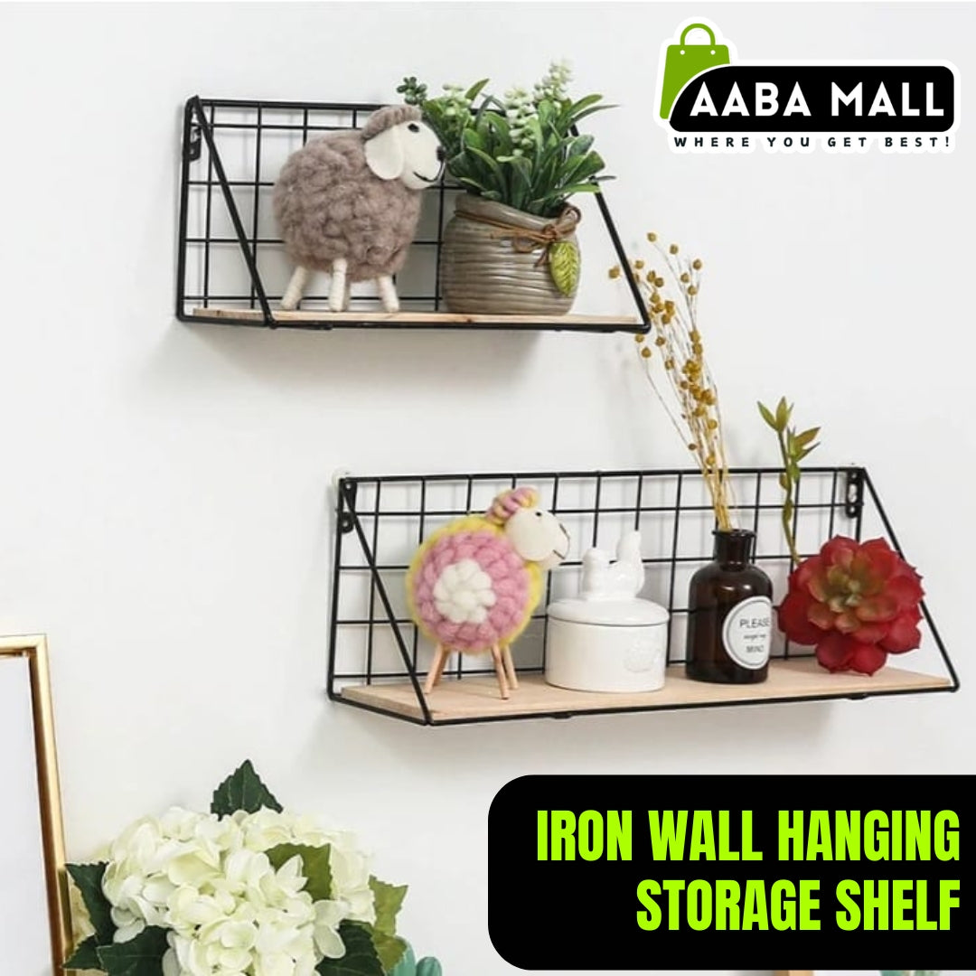 Iron Wall Hanging Storage Shelf