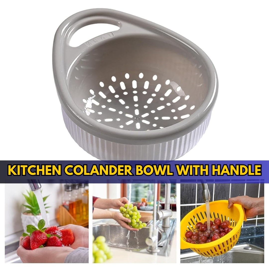 Kitchen Colander Bowl with Handle