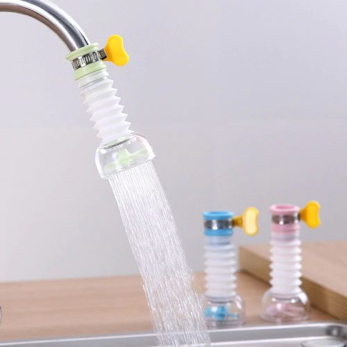 Fan Faucet Rotating Folding Kitchen Nozzle Splash-Proof with Clip - AABA MALL