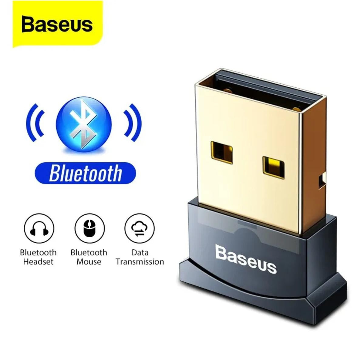 BASEUS Bluetooth Adapter For Computer PC CSR 4.0 ( version must be 4.0 or above )USB Dongle For Mouse Headphone etc - AABA MALL