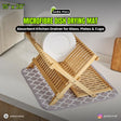 Microfibre Dish Drying Mat ? Absorbent Kitchen Drainer for Glass, Plates & Cups
