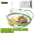 Microwave Splatter Cover with Water Steamer | BPA-Free Food Cover for Oven & Microwave | Anti-Splash Heating Lid