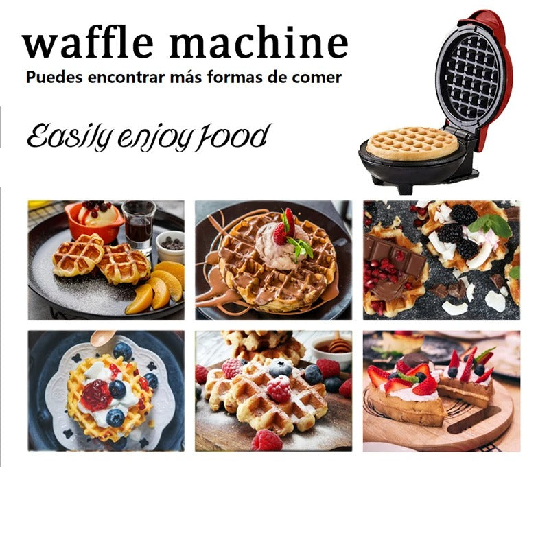 Mini Electric Waffle Maker Machine Non Stick Easy Clean for Breakfast, Waffle Irons Non-Stick - AABA MALL