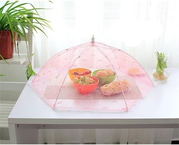 Pop-Up Mesh Screen Food Cover Net Tent Umbrella - Keep Out The Bugs - Sale Price