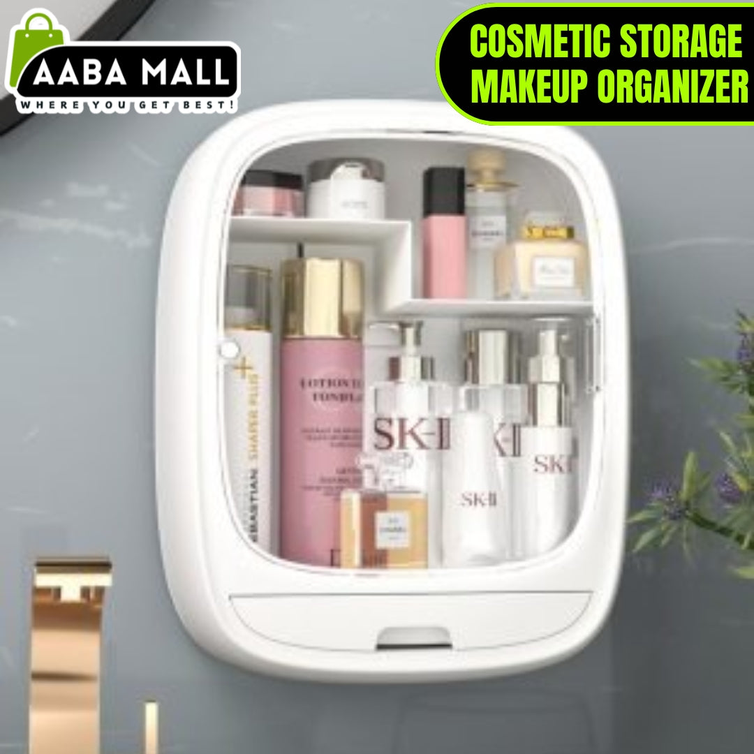 Cosmetic Storage Makeup Organizer for Bathroom Livingroom Wall Boxes, Hanging Beauty Storage Cases,