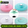 Bathroom Kitchen Sink Drainer Stopper-Silicone Push Sink Stopper