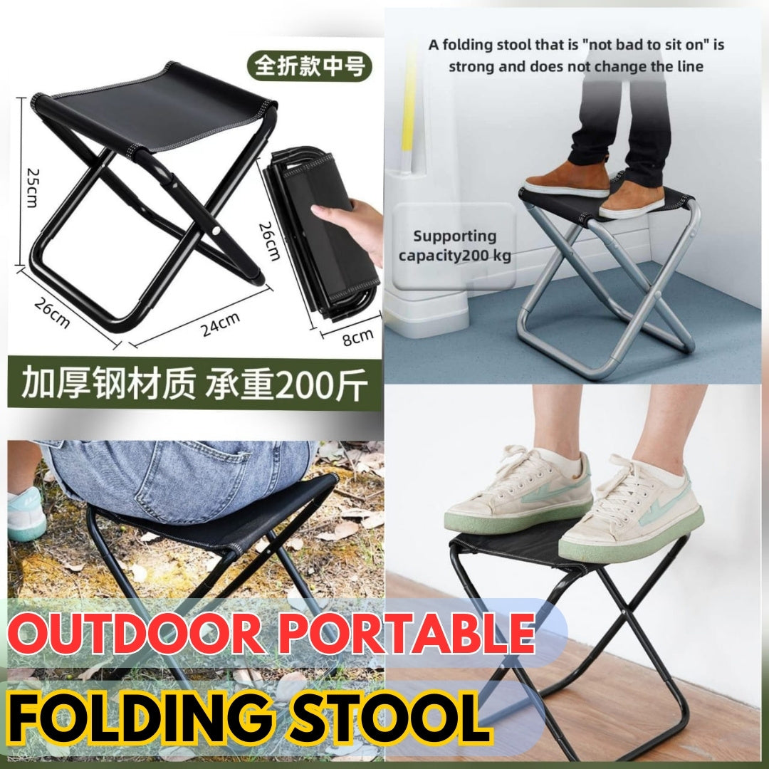 Outdoor Portable Folding Stool Small Bench Fishing Small Stool Travel Camping Mazar Ultralight Folding Chair