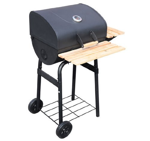 Outdoor Charcoal BBQ Grill Trolley