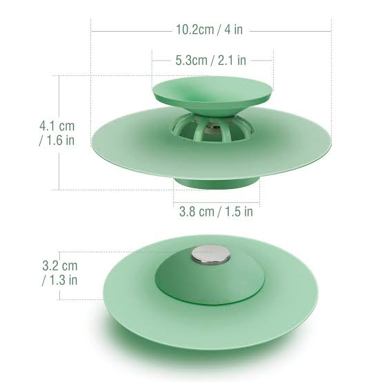Bathroom Kitchen Sink Drainer Stopper-Silicone Push Sink Stopper