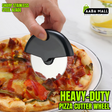 Heavy-Duty Pizza Cutter Wheel ? Sharp Stainless Steel Blade with Non-Slip Handle | Roller Design for Effortless Pizza, Cake, Pie & Bread Slicing | Large Pizza Cutter, Cake Slicer, Kitchen Tool