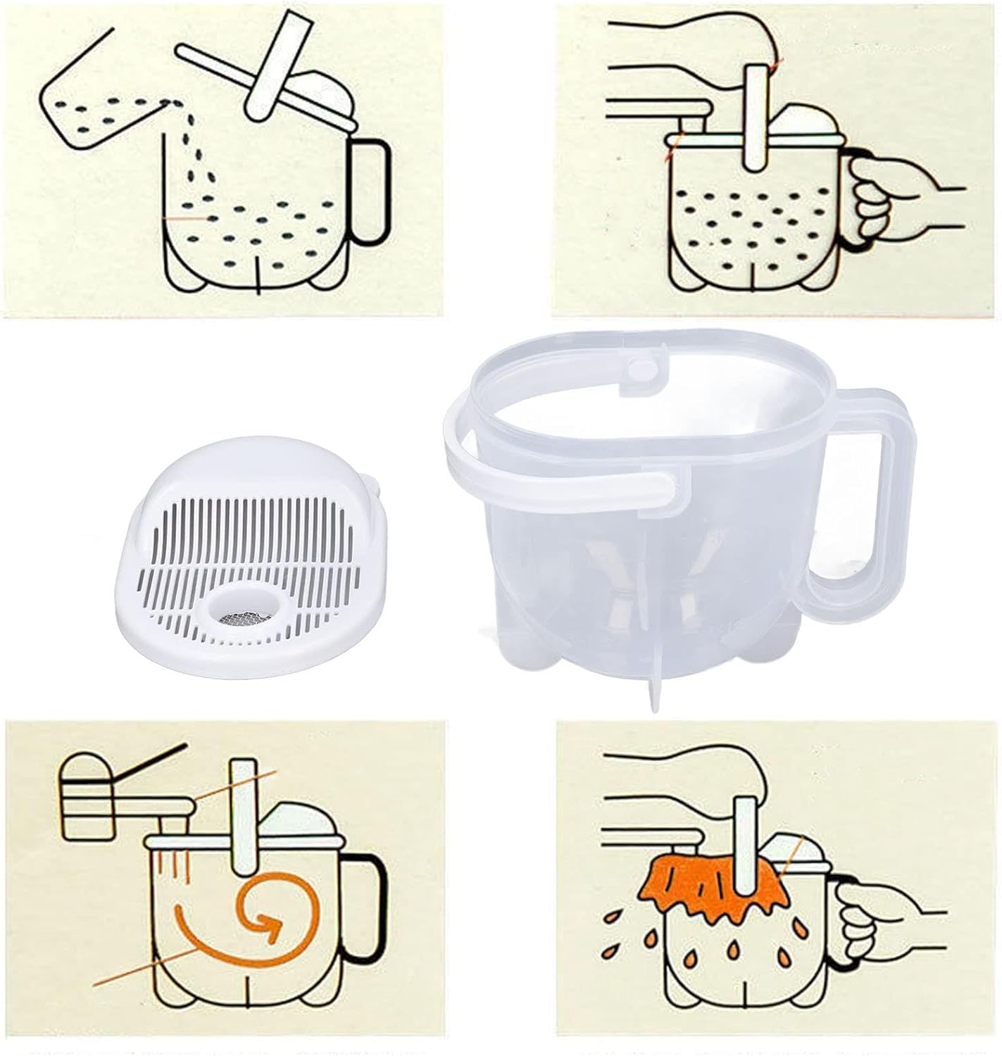 Multifunctional Plastic Rice Washing Sifter