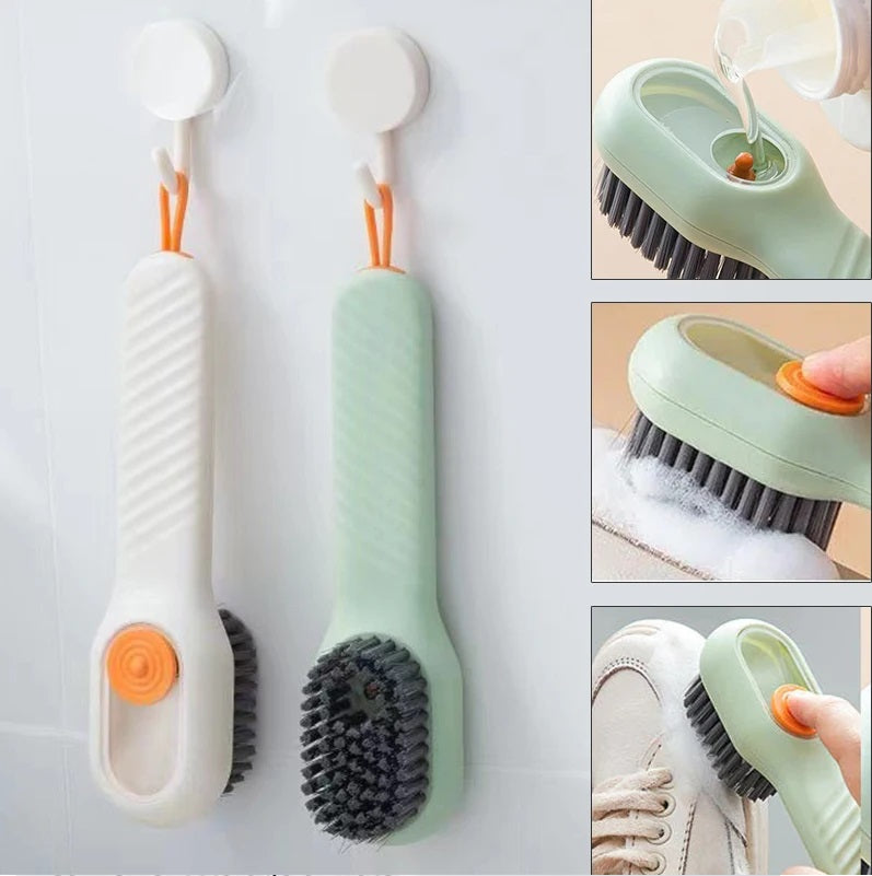 Cleaning Brush Multifunctional Automatic Liquid Discharge Deep Cleaning Soft Bristles Household Sneaker Cleaning Care Kit Tool Brush