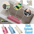 Kitchen Sink Water Deflector Plate with Suction Cup ? Splash Proof Soap & Sponge Rack