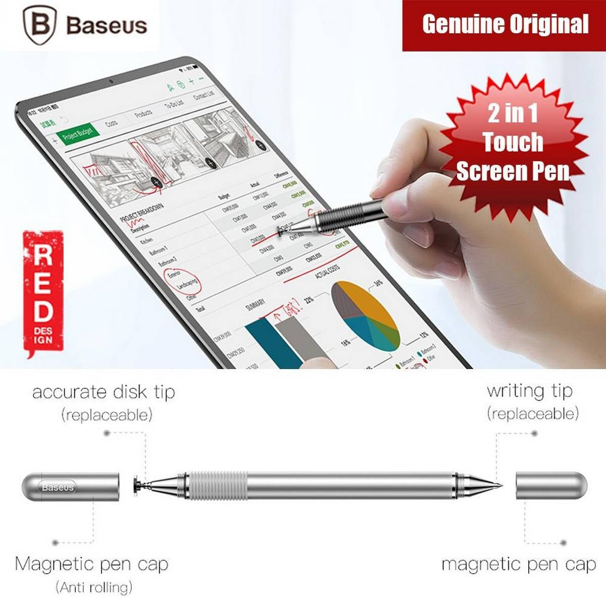 BASEUS Universal Stylus Pen Multifunction Screen