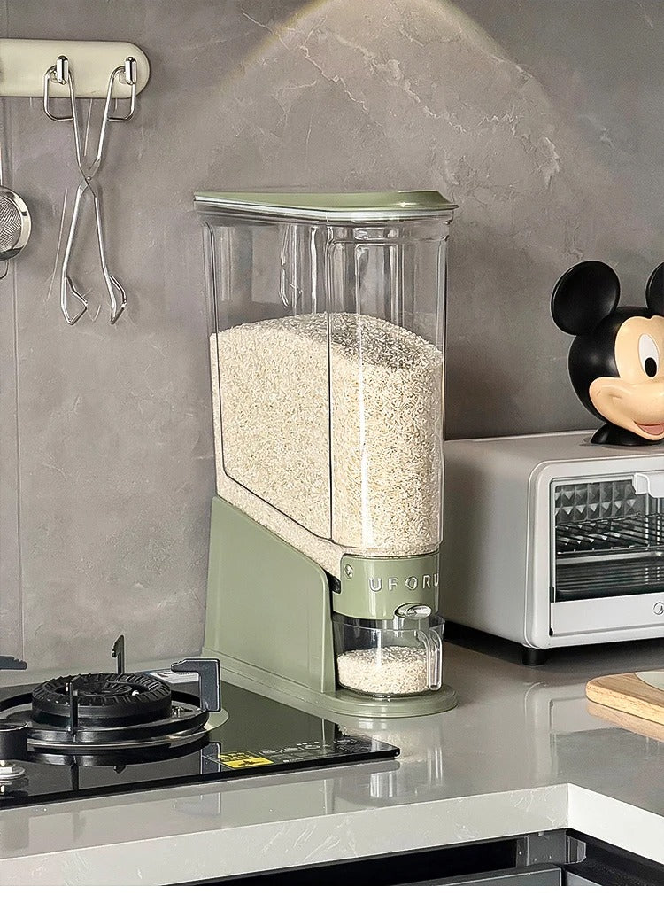 High-End Slippery Rice Container Storage Box | 5-Compartment Grain Dispenser for Home Use