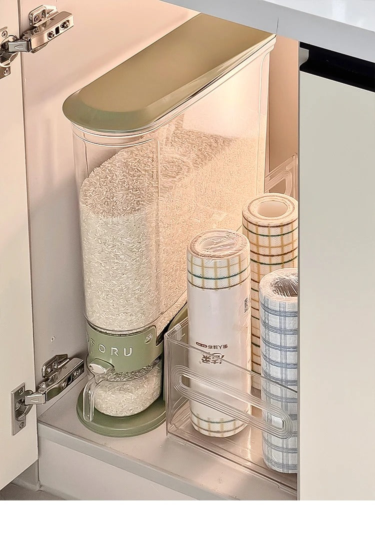 High-End Slippery Rice Container Storage Box | 5-Compartment Grain Dispenser for Home Use