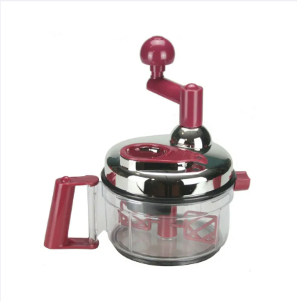 Hand Mixer Food Chopper | Manual Food Processor & Mixer Blender | Rotary Onion Chopper for Garlic, Salad, Salsa, Vegetables & Nuts
