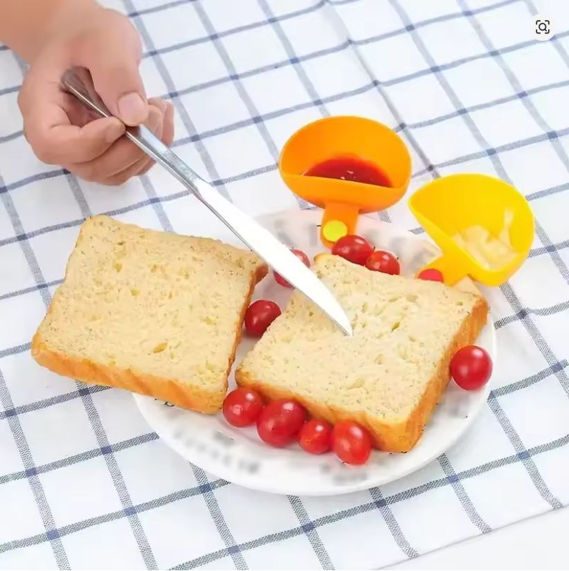4Pcs Mini Sauce & Snack Bowls | Multifunctional Dipping Trays | Kitchen Tomato Sauce, Salad & Condiment Bowls Set