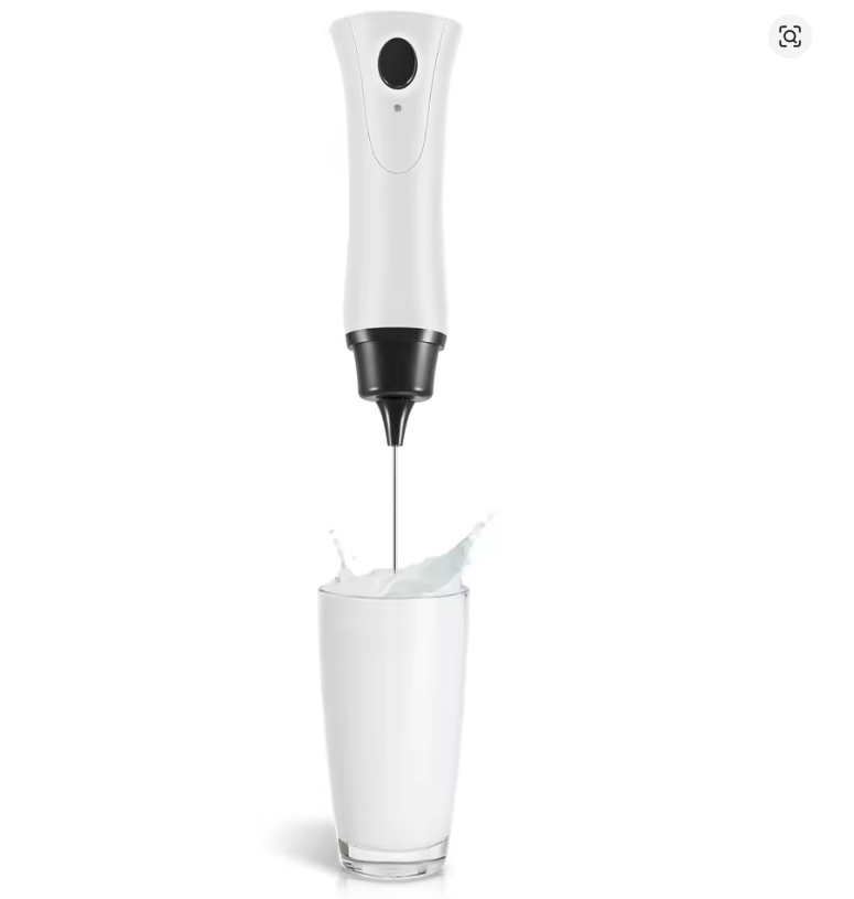 Rechargeable Electric Coffee Mixer Frother – Automatic Milk Foamer, Cream Whisk, Egg Beater & Cooking Stirrer with Cover