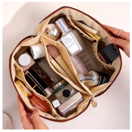 Large Capacity Travel Cosmetic Bag for Women β Waterproof Toiletry Organizer Pouch with Compartments for Makeup & Skincare Essentials