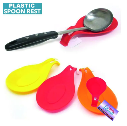 Heat Resistant Spoon Rest β Plastic Kitchen Utensil Holder for Spatulas, Ladles, Spoons | Cooking Tool Stand for Stovetop & Countertop