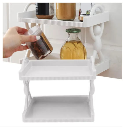 Multi-Layer Character Shelf – Wall Mounted Multipurpose Storage Rack | Space-Saving Organizer for Kitchen & Bathroom