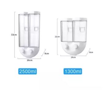 1.3L/2.5L Sealed Rice Storage Box Wall Mounted Cereal Grain Container Dry Food Dispenser Grain Storage Jar Kitchen