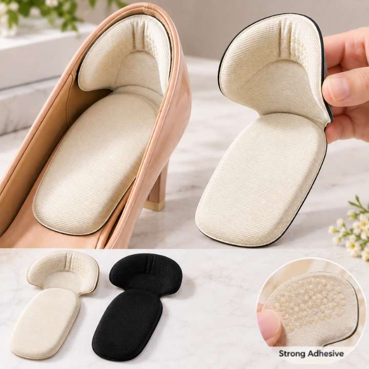 Shoe Insole Heel Cushion Pads | Memory Foam Adhesive Insoles | Adjustable Heel Pads | Anti‑Wear Comfort Support