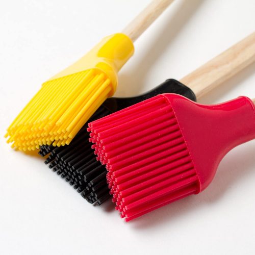 Silicon Oil Brush With Wooden Handle