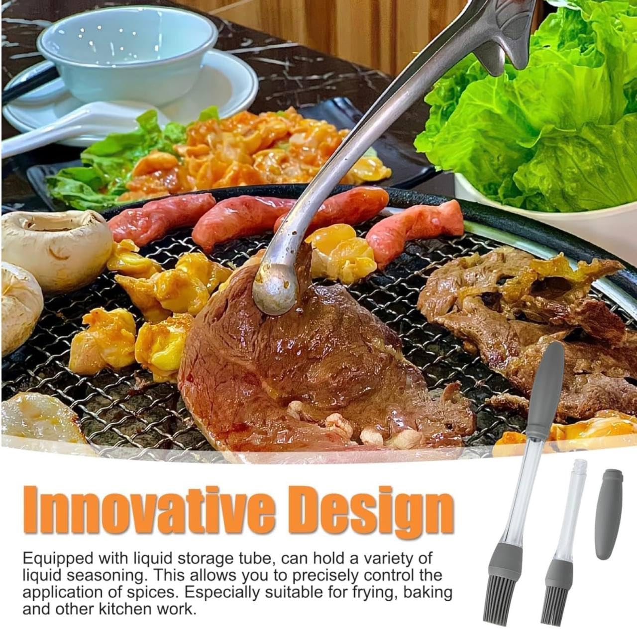 Silicone Basting Brushes for BBQ Grill and Cooking