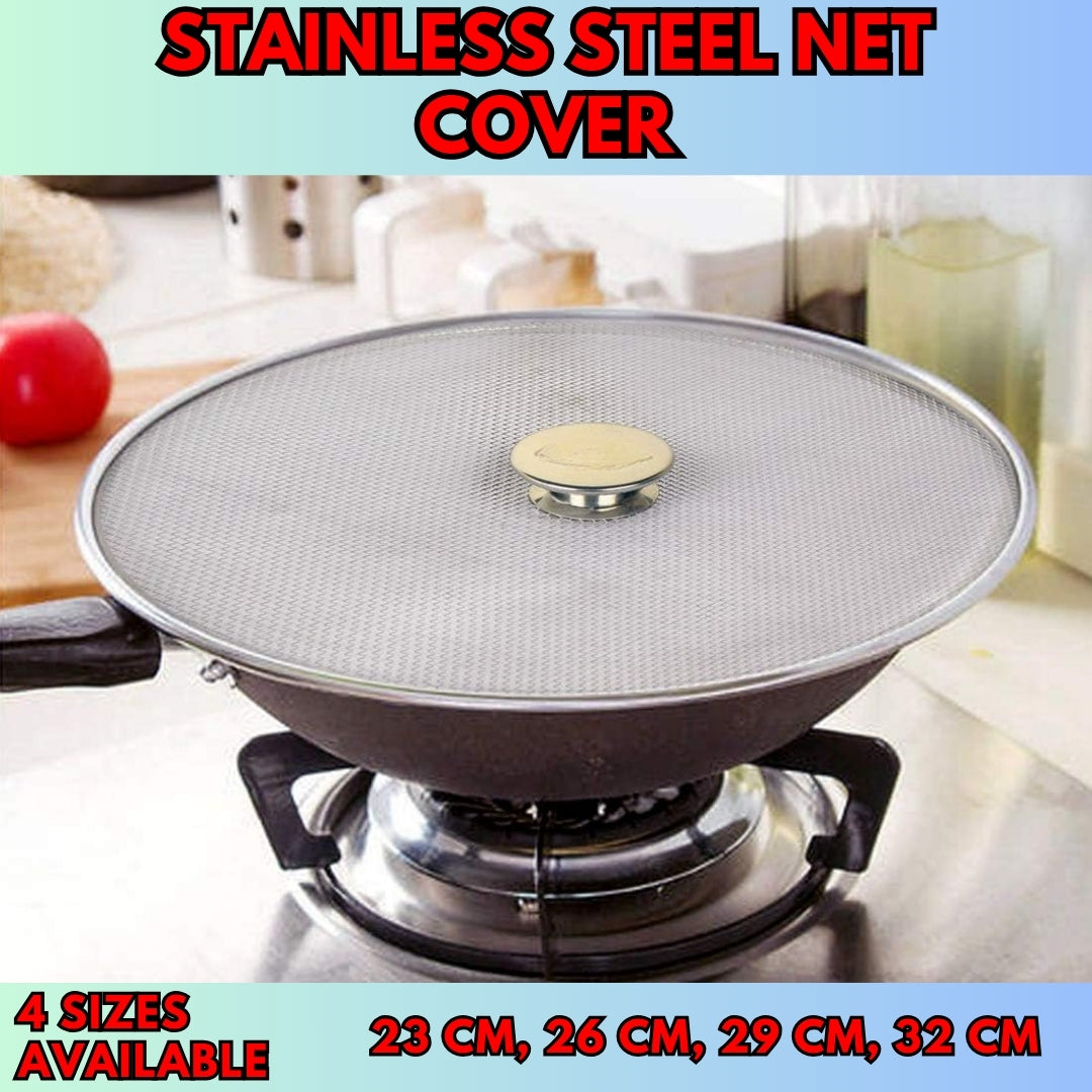 Stainless Steel Net Cover Vessel Cover Multipurpose Mesh Lid