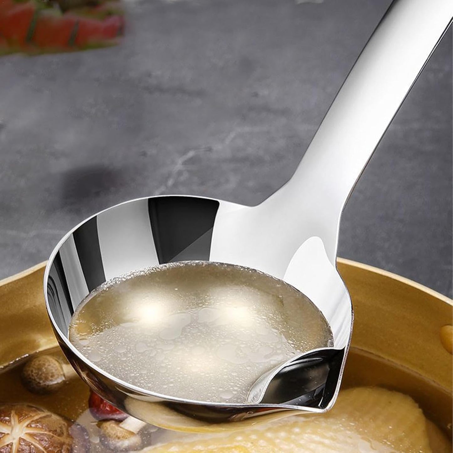 Stainless Steel Filter Oil Spoon + Oil Separator